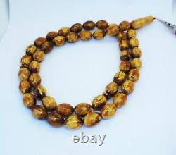 63.36g Baltic Amber German Sandalos Rosary Prayer 45 beads