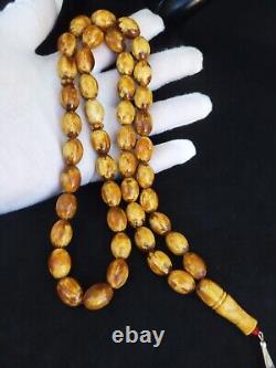 63.36g Baltic Amber German Sandalos Rosary Prayer 45 beads