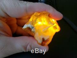 63.5 gr 100% BALTIC AMBER NATURAL STONE RAW Pendant GENUINE Amber Multicolor E56