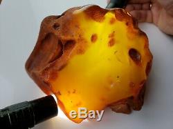 661 Gr 100% AMBER BALTIC NATURAL STONE RAW Pendant GENUINE Amber Multicolor N41