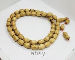 68.52g AMBER ROSARY PRAYER BEADS Butterscotch Egg Yolk Natural 15/12 Kahraman