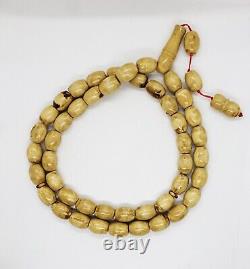 68.52g AMBER ROSARY PRAYER BEADS Butterscotch Egg Yolk Natural 15/12 Kahraman