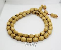 68.52g AMBER ROSARY PRAYER BEADS Butterscotch Egg Yolk Natural 15/12 Kahraman