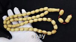 68.52g AMBER ROSARY PRAYER BEADS Butterscotch Egg Yolk Natural 15/12 Kahraman