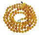 7-9mm 100cm Antique Butterscotch Natural Baltic Amber Necklace round Beads