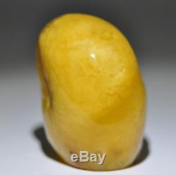 71.9 grams Nice Antique Egg Yolk Butterscotch Natural Baltic Amber Stone