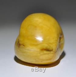 71.9 grams Nice Antique Egg Yolk Butterscotch Natural Baltic Amber Stone