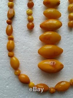 77.81 GRAMS 43 drilled AMBER STONES & BEADS for Necklace- NATURAL BALTIC AMBER