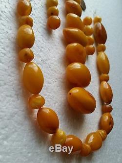 77.81 GRAMS 43 drilled AMBER STONES & BEADS for Necklace- NATURAL BALTIC AMBER