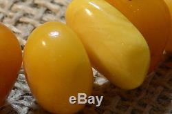 77.9 g VINTAGE Natural Butterscotch Egg Yolk Baltic Amber Necklace