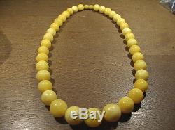 80.4 gr. NATURAL OLD BUTTERSCOTCH BALTIC AMBER NECKLACE