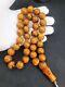 85.27gr. Antique Baltic Amber 33 Beads Prayer Rosary Tesbih Misbah