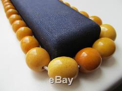 85.6 gr. OLD BUTTERSCOTCH NATURAL BALTIC AMBER NECKLACE