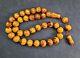 86.8gr Rare Baltic Amber Islamic Prayer Beads Misbaha Old Germany