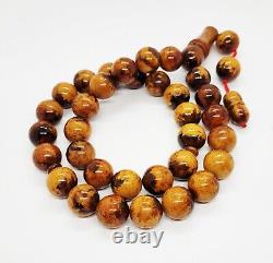 86.8gr Rare Baltic Amber Islamic Prayer Beads Misbaha Old Germany