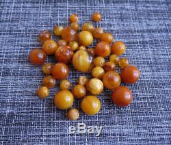 88 Grams Butterscotch Natural Baltic Amber Loose Beads With Holes