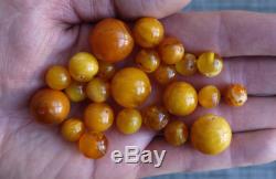 88 Grams Butterscotch Natural Baltic Amber Loose Beads With Holes