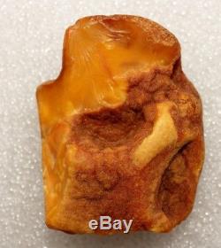 A Natural Genuine Butterscotch Egg Yolk Baltic Amber Stone