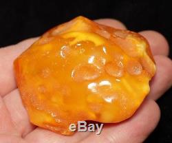 A Natural Genuine Butterscotch Egg Yolk Baltic Amber Stone