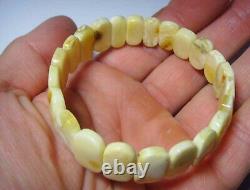 AMBER BRACELET Amber Beads Natural Baltic Amber Elastic Jewelry