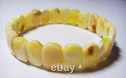 AMBER BRACELET Amber Beads Natural Baltic Amber Elastic Jewelry