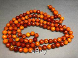 ANTIQUE Amber Baltic Prayer Beads 100% NATURAL 36Gr