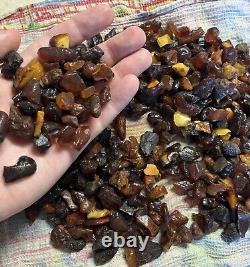 ANTIQUE BALTIC NATURAL AMBER STONES 21.5 oz/600 g AMBER STONES FROM EUROPE