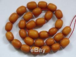ANTIQUE NATURAL BALTIC AMBER BEADS REAL AMBER 22g RARE SUPER OLD AMBER