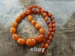 ANTIQUE NATURAL BALTIC AMBER BEADS REAL AMBER 26 grams! (No. Y2)