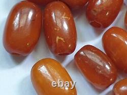 ANTIQUE NATURAL BALTIC AMBER BEADS REAL VERY OLD AMBER 11.9 grams 27 beads