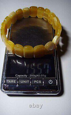 Adult amber bracelet Natural Baltic Amber beads Genuine Amber 15.57gr. A248