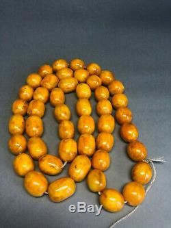 Amber Baltic NECKLACE SOVIET UNION PRESS 100% Natural 114Gr