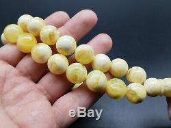 Amber Baltic ROSARY 81.6 Gr 16.0 mm Prayer Beads Islamic Amber R49