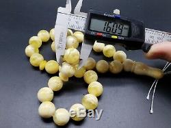 Amber Baltic ROSARY 81.6 Gr 16.0 mm Prayer Beads Islamic Amber R49