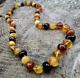 Amber Beads Natural Necklace Genuine Multi-Color Baroque Beads Large Authentic