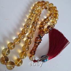 Amber Beads Rosary AMBER ROSARY Misbah Tasbih 33 round amber beads 51 gram