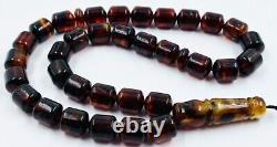 Amber Beads Rosary BALTIC AMBER ROSARY Misbaha Tasbih Kehribar pressed