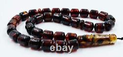 Amber Beads Rosary BALTIC AMBER ROSARY Misbaha Tasbih Kehribar pressed