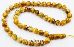 Amber Beads Rosary BALTIC AMBER ROSARY round misbah tasbih pressed