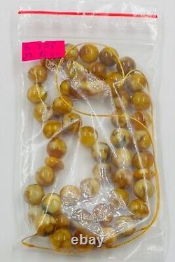 Amber Beads Rosary BALTIC AMBER ROSARY round misbah tasbih pressed