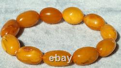 Amber Bracelet 16 G Antique Baltic Natural Collectible Hand Bracelet From Europe