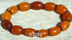 Amber Bracelet Antique Natural Baltic Yellow Red White Colour From Europe