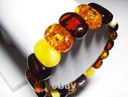 Amber Bracelet Natural Baltic Amber Beads Bracelet Women's amber jewelry gemston