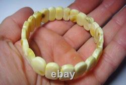 Amber Bracelet Natural Baltic Amber beaded jewelry 10,57gr. A-466