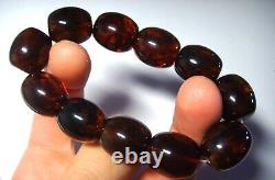 Amber Bracelet Natural Baltic Amber beads Bracelet pressed