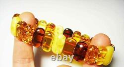 Amber Bracelet Natural Baltic Amber beads Bracelet women Amber Jewelry