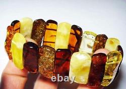 Amber Bracelet Natural Baltic Amber beads bracelet Amber jewelry for women