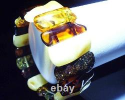 Amber Bracelet Natural Baltic Amber beads bracelet luxury bracelet amber jewelry