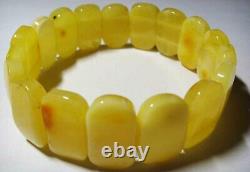 Amber Bracelet Natural Baltic Amber white butter amber pieces 17.44 gr. A-85
