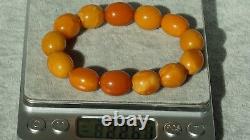 Amber Bracelet Rare Beads Antique Baltic Natural Yellow Red White Colour